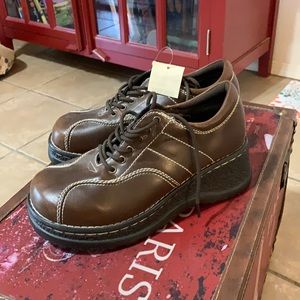 These cute brown shoes were never worn!